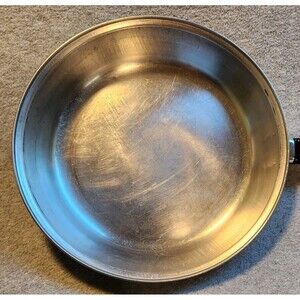 Ekco Ware Copper Bottom Fry Pan 10.25 Inch Stainless Steel Skillet Chicago USA